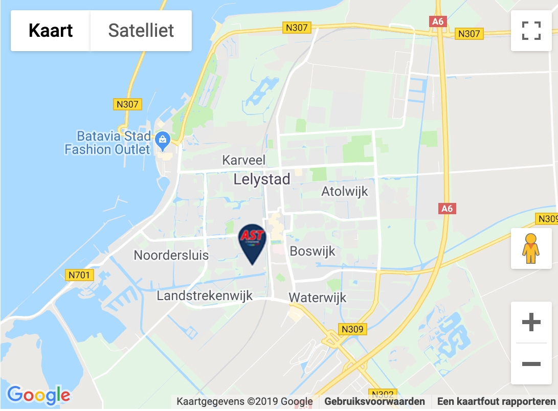 Maps afbeelding AST Car Technics Lelystad
